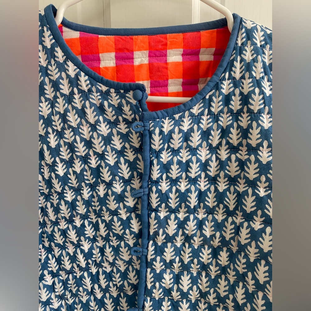 SZ Blockprints Quilted Coat/ Cardigan NWOT - Picture 2 of 3